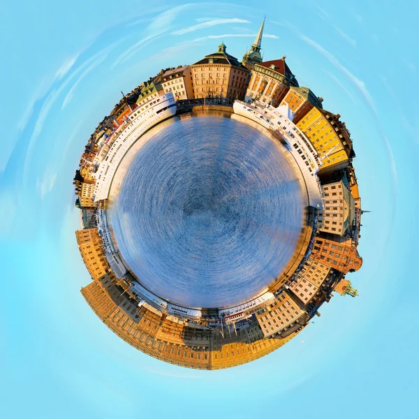 Stockholm, gömb alakú panoráma. Stock Kép