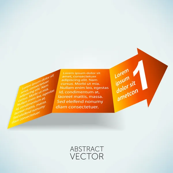 Abstrakter Vektorpfeil — Stockvektor