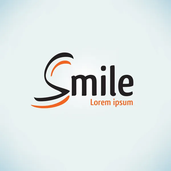 tasarlamak vektör gülümseme logo şablonu