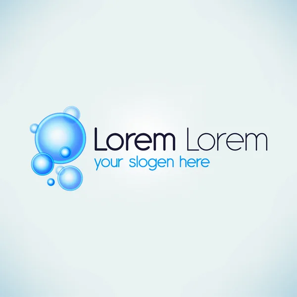 iş soyut kabarcıklar simge vektör logo tasarım şablonu