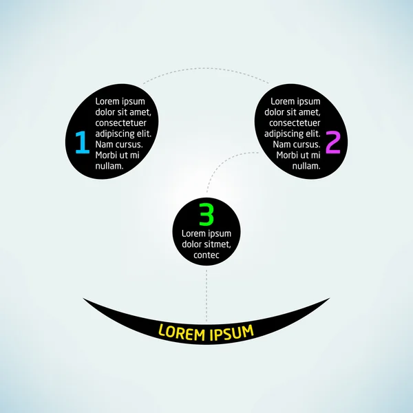 Abstract smile infographic — Stock Photo, Image
