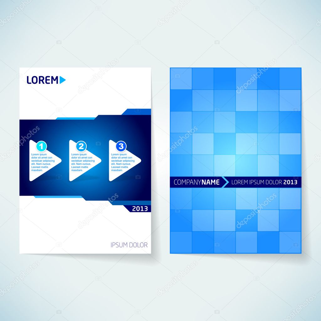 Brochure cover design template