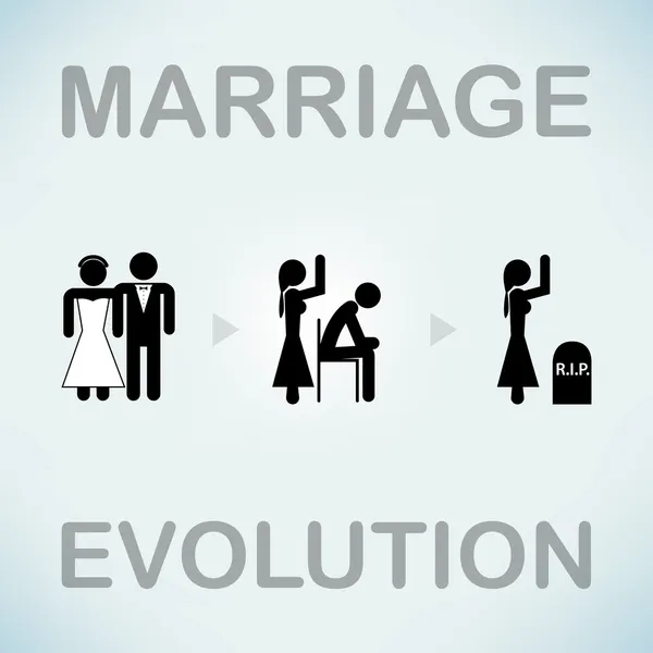 Funny marriage symbol — 스톡 사진