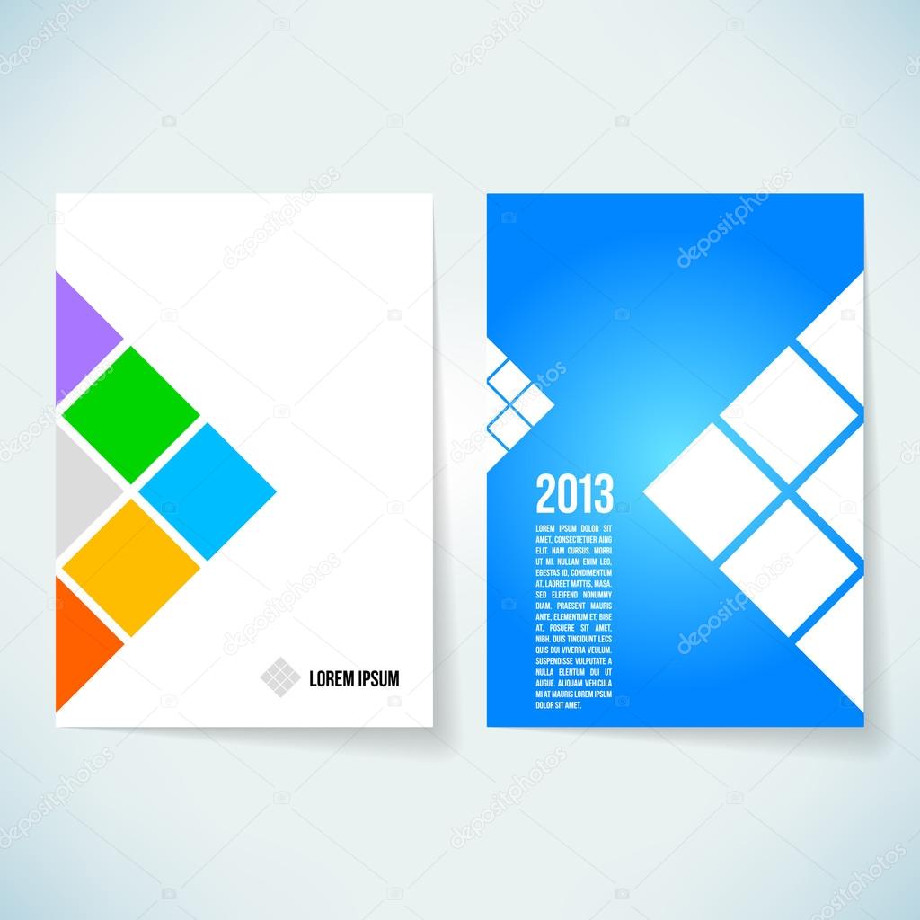 Brochure cover design template