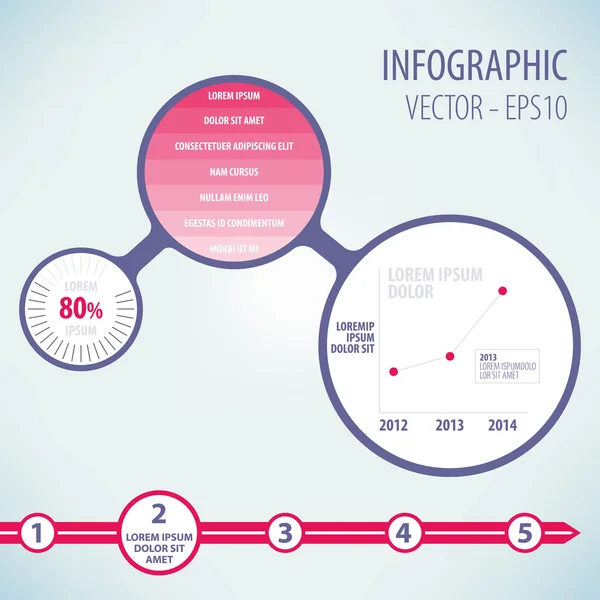 Abstrakte Infografik — Stockfoto
