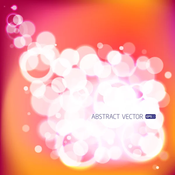 Abstract vector bubbles background — Stock Vector