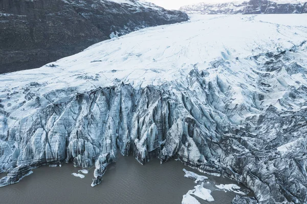 Texturas Glaciares Desde Vista Aérea —  Fotos de Stock