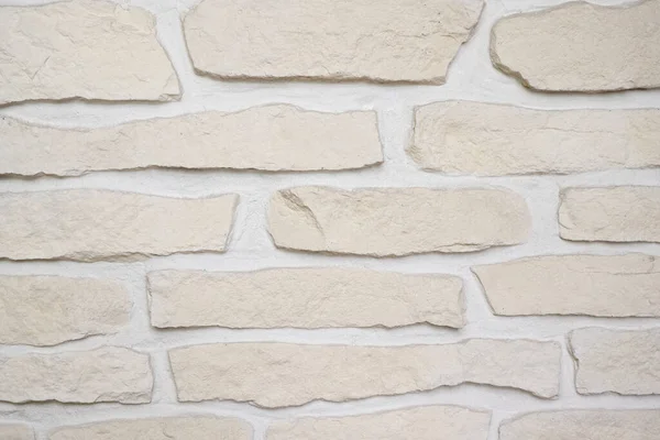 不规则版本的砖头状白色鹅卵石 — 图库照片