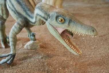 Paleontoloji Müzesi 'ndeki dinozorun kopyası, Castilla La Mancha, İspanya