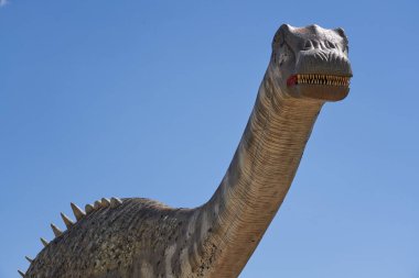 Paleontoloji Müzesi 'ndeki dinozorun kopyası, Castilla La Mancha, İspanya