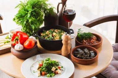 Gürcistan ulusal yemeği. Menü. Gürcistan Mutfak Restoranı.