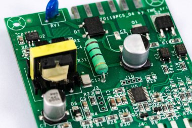 Kahve öğütücüsünün elektronik tahtası.