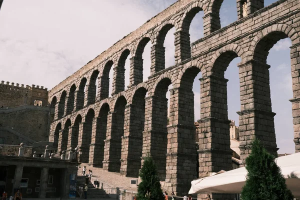 Una Visión Diferente Del Acueducto Segovia España —  Fotos de Stock