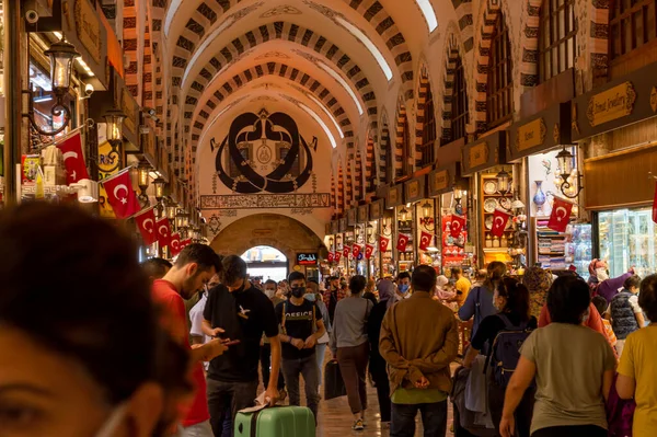 2021 Istambul Turquia Famoso Grande Bazar Mercado — Fotografia de Stock