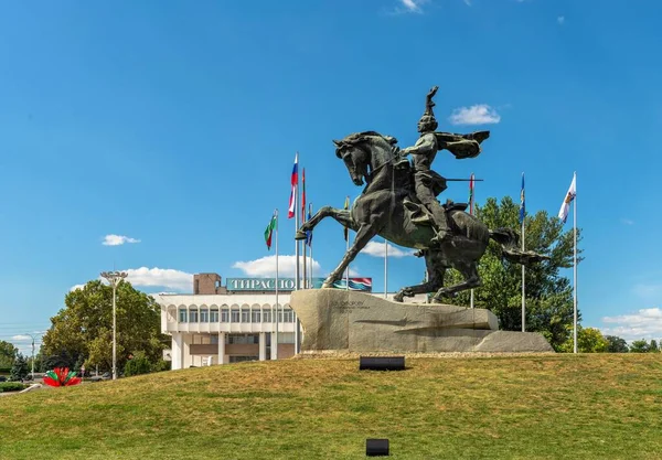 Anıt Alexander Suvorov Tiraspol Transnistria Içinde — Stok fotoğraf