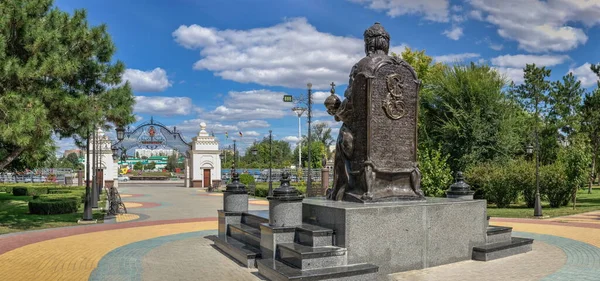 Monument Över Katarina Den Store Tiraspol Transnistrien — Stockfoto