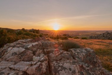 Almodovar del Campo 'nun bakış açısından gün batımı