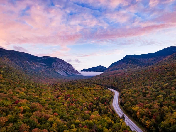 Folhagem Outono Franconia Notch New Hampshire — Fotografia de Stock