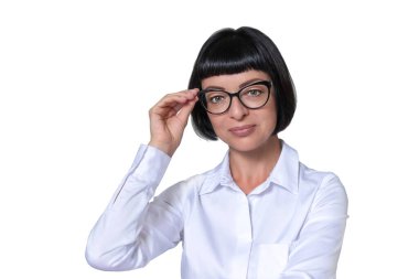 Isolate. woman on white background