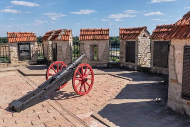 Fortress walls and towers of the Bender fortress, Moldova clipart