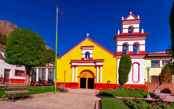 Alte Kolonialkirche Der Stadt Huancavelica Peru — Stockfoto