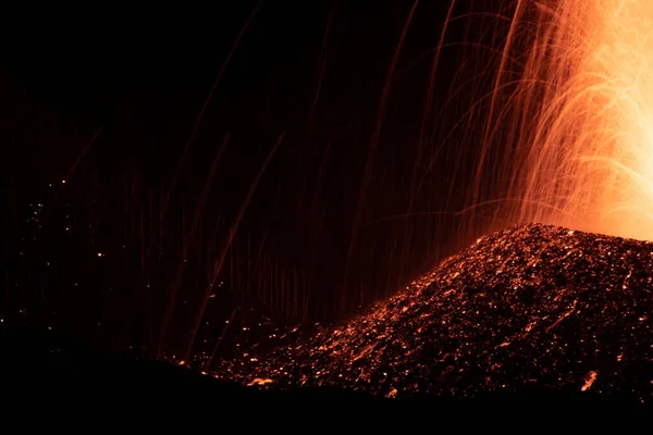 Erupção Vulcânica Cumbre Vieja Ilha Palma Ilhas Canárias — Fotografia de Stock