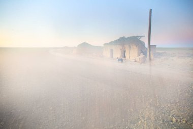 Otero de Sariegos, Zamora, Castilla Leon İspanya 'daki harabelerin kalıntıları. 