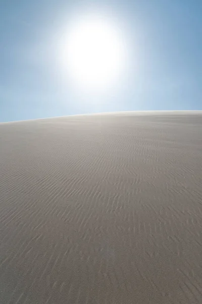 Vacker Utsikt Över Sand Textur Sanddyner Lenois Maranhenses Maranhao State — Stockfoto