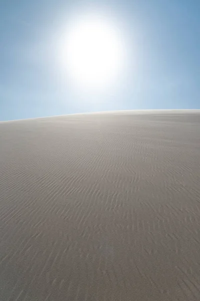 Krásný Výhled Písečnou Texturu Dunách Lenois Maranhenses Maranhao State Brazílie — Stock fotografie