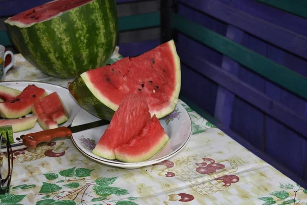 Watermelon Fruit Berry Summer — Stock Photo, Image