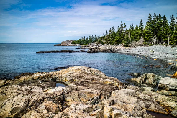 Krásný Kachna Harbor Isle Haut Národním Parku Acadia Maine — Stock fotografie
