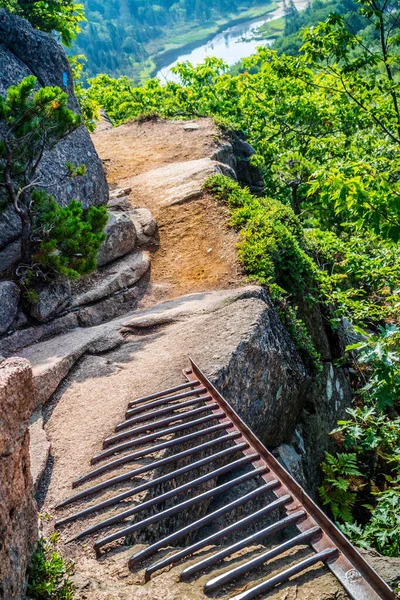 Alveare Cliff Trail Nel Parco Nazionale Dell Acadia Maine — Foto Stock