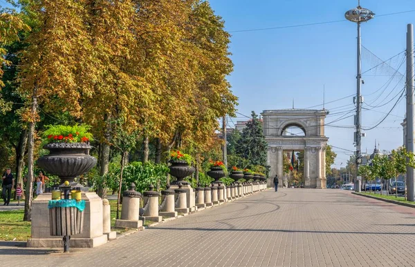 Stefan Cel Mare Boulevard Chisinau Moldavië — Stockfoto