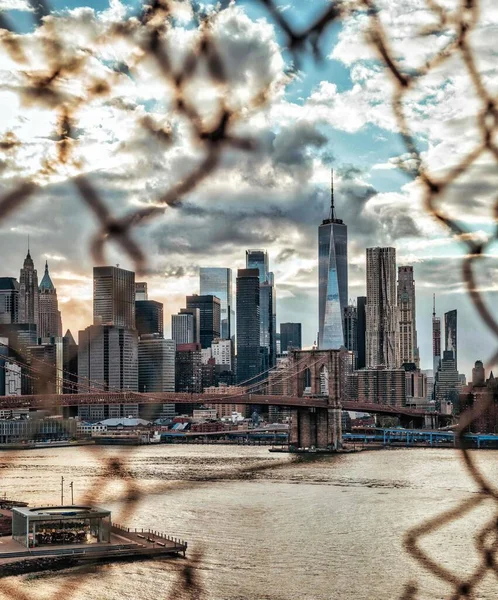 Manhattan Uitzicht New York City — Stockfoto