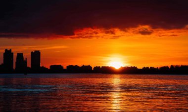 Gündoğumu gökyüzü rengi turuncu Miami Florida