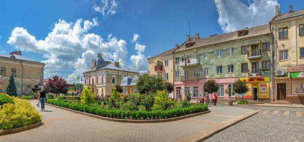 Zolochiv Ukrayna 2021 Ukrayna Nın Lviv Bölgesindeki Zolochiv Şehrinin Ana — Stok fotoğraf