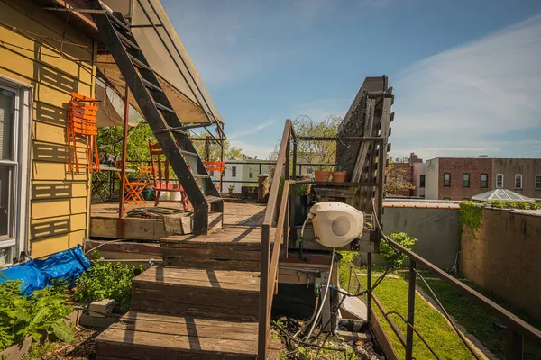 Urban Farming Gardening Rooftop — Stock Photo, Image