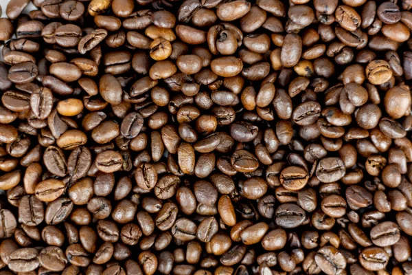 Λεπτομέρεια Από Κόκκους Καφέ Εμπορία — Φωτογραφία Αρχείου