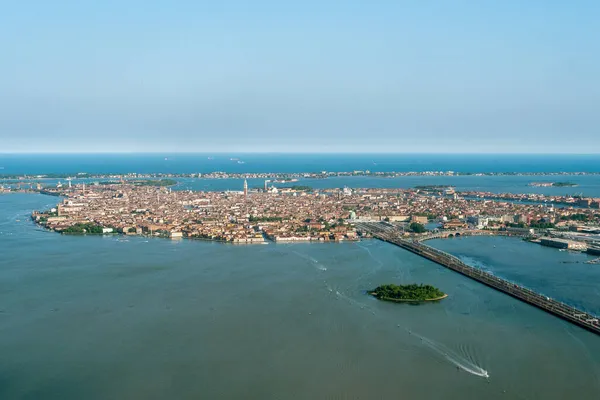 Venedig City Von Oben Gesehen Einem Sonnigen Tag — Stockfoto