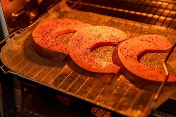 オーブンで焼きカボチャの美しい作品 レシピ — ストック写真