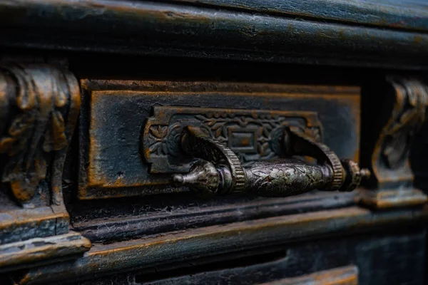 Old Tbilisi Door Vintage Handle — Stock Photo, Image