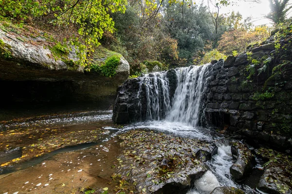 Cachoeira Fosso Castello Soriano Chia — Fotografia de Stock