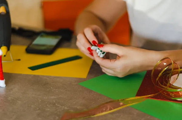 Creación Árbol Navidad Espuma Para Decoración — Foto de Stock