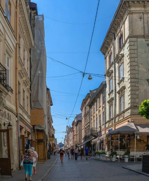 Krakowska Street Lviv Ukraine — Stock Photo, Image