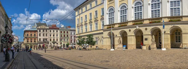 Piazza Del Mercato Lviv Ucraina — Foto Stock