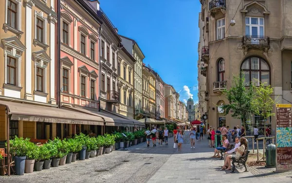 Shevska Street Lviv Ukraine — Stock Photo, Image