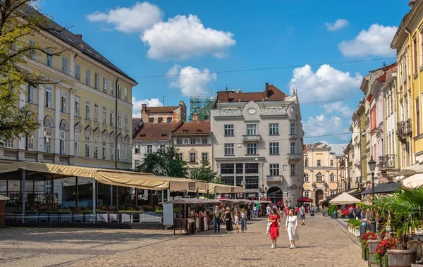 Площі Ринок Львові Україна — стокове фото