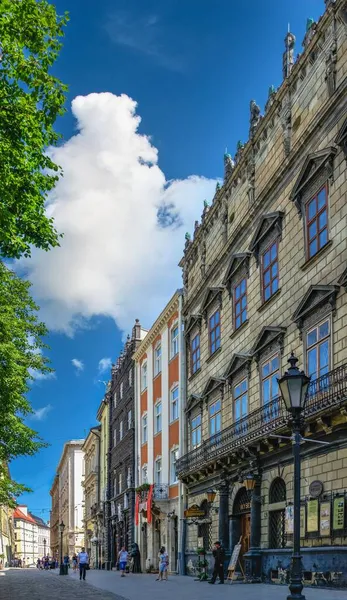 Pazar Meydanı Lviv Ukrayna — Stok fotoğraf