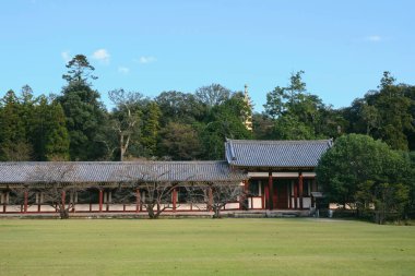 Japonya, Nara 'daki Todaiji Tapınağı' nın dışı.