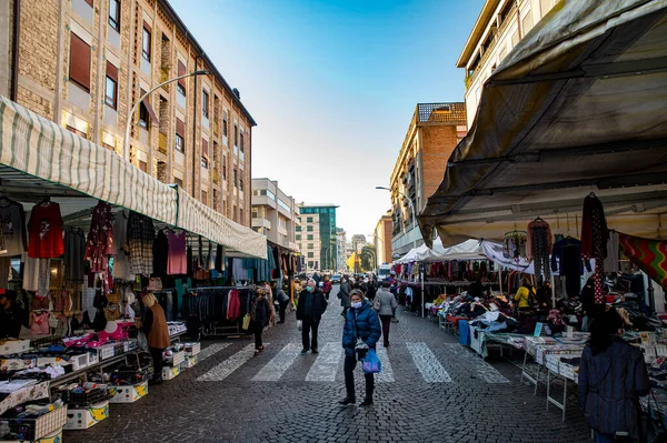 Terni Olaszország November 2021 Heti Piac Terni Városban — Stock Fotó